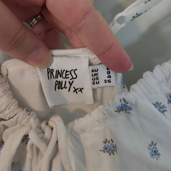 Princess Polly White and Blue Maxi Dress - Picture 5 of 6